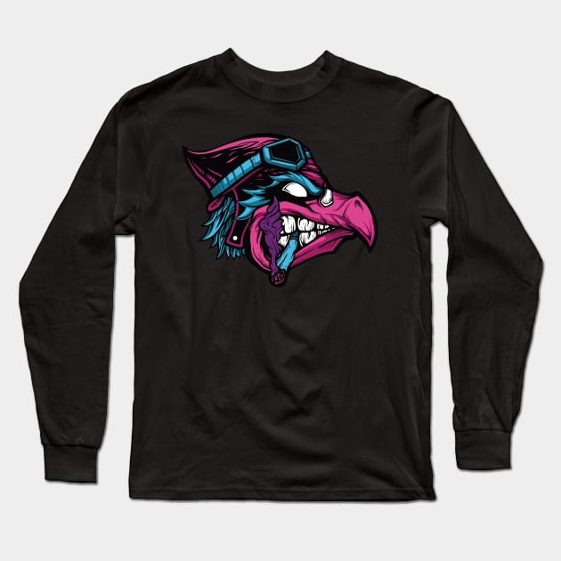 Terror Bird Long Sleeve T-Shirt by JCoulterArtist